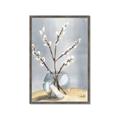 Picture of Cotton Flower In Vase _GroupedProduct_Rectangle_Portrait_Framed_Matted_