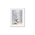 Picture of Cotton Flower In Vase _GroupedProduct_Rectangle_Portrait_Framed_Matted_