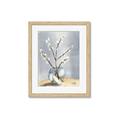 Picture of Cotton Flower In Vase _GroupedProduct_Rectangle_Portrait_Framed_Matted_