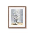 Picture of Cotton Flower In Vase _GroupedProduct_Rectangle_Portrait_Framed_Matted_