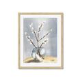 Picture of Cotton Flower In Vase _GroupedProduct_Rectangle_Portrait_Framed_Matted_
