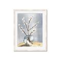 Picture of Cotton Flower In Vase _GroupedProduct_Rectangle_Portrait_Framed_Matted_