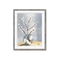 Picture of Cotton Flower In Vase _GroupedProduct_Rectangle_Portrait_Framed_Matted_
