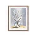Picture of Cotton Flower In Vase _GroupedProduct_Rectangle_Portrait_Framed_Matted_