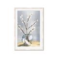 Picture of Cotton Flower In Vase _GroupedProduct_Rectangle_Portrait_Framed_Matted_