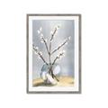 Picture of Cotton Flower In Vase _GroupedProduct_Rectangle_Portrait_Framed_Matted_
