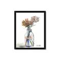 Picture of Flower In Bottle _GroupedProduct_Rectangle_Portrait_Framed_Matted_