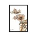Picture of Linen Daisies _GroupedProduct_Rectangle_Portrait_Framed_Matted_