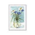 Picture of Street Flower In Bottle Water _GroupedProduct_Rectangle_Portrait_Framed_Matted_