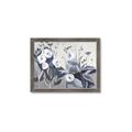 Picture of Modern Blue Floral _GroupedProduct_Rectangle_Landscape_Framed_Matted_
