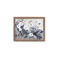 Picture of Modern Blue Floral _GroupedProduct_Rectangle_Landscape_Framed_Matted_