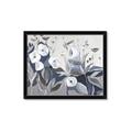 Picture of Modern Blue Floral _GroupedProduct_Rectangle_Landscape_Framed_Matted_