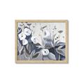 Picture of Modern Blue Floral _GroupedProduct_Rectangle_Landscape_Framed_Matted_