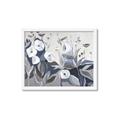 Picture of Modern Blue Floral _GroupedProduct_Rectangle_Landscape_Framed_Matted_