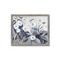 Picture of Modern Blue Floral _GroupedProduct_Rectangle_Landscape_Framed_Matted_