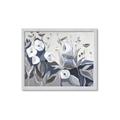 Picture of Modern Blue Floral _GroupedProduct_Rectangle_Landscape_Framed_Matted_