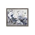 Picture of Modern Blue Floral _GroupedProduct_Rectangle_Landscape_Framed_Matted_