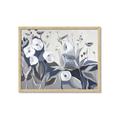 Picture of Modern Blue Floral _GroupedProduct_Rectangle_Landscape_Framed_Matted_