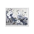 Picture of Modern Blue Floral _GroupedProduct_Rectangle_Landscape_Framed_Matted_