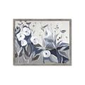 Picture of Modern Blue Floral _GroupedProduct_Rectangle_Landscape_Framed_Matted_