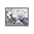 Picture of Modern Blue Floral _GroupedProduct_Rectangle_Landscape_Framed_Matted_