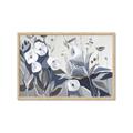 Picture of Modern Blue Floral _GroupedProduct_Rectangle_Landscape_Framed_Matted_