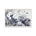 Picture of Modern Blue Floral _GroupedProduct_Rectangle_Landscape_Framed_Matted_