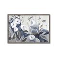 Picture of Modern Blue Floral _GroupedProduct_Rectangle_Landscape_Framed_Matted_