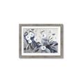 Picture of Modern Blue Floral _GroupedProduct_Rectangle_Landscape_Framed_Matted_