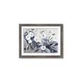 Picture of Modern Blue Floral _GroupedProduct_Rectangle_Landscape_Framed_Matted_