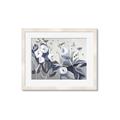Picture of Modern Blue Floral _GroupedProduct_Rectangle_Landscape_Framed_Matted_