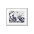 Picture of Modern Blue Floral _GroupedProduct_Rectangle_Landscape_Framed_Matted_