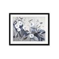 Picture of Modern Blue Floral _GroupedProduct_Rectangle_Landscape_Framed_Matted_