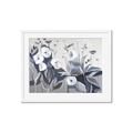 Picture of Modern Blue Floral _GroupedProduct_Rectangle_Landscape_Framed_Matted_