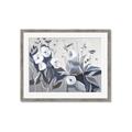 Picture of Modern Blue Floral _GroupedProduct_Rectangle_Landscape_Framed_Matted_