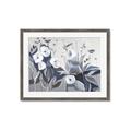 Picture of Modern Blue Floral _GroupedProduct_Rectangle_Landscape_Framed_Matted_