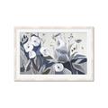 Picture of Modern Blue Floral _GroupedProduct_Rectangle_Landscape_Framed_Matted_