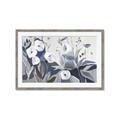 Picture of Modern Blue Floral _GroupedProduct_Rectangle_Landscape_Framed_Matted_