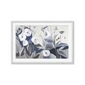Picture of Modern Blue Floral _GroupedProduct_Rectangle_Landscape_Framed_Matted_