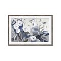 Picture of Modern Blue Floral _GroupedProduct_Rectangle_Landscape_Framed_Matted_