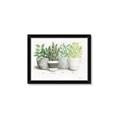 Picture of Pots With Flower _GroupedProduct_Rectangle_Landscape_Framed_Matted_