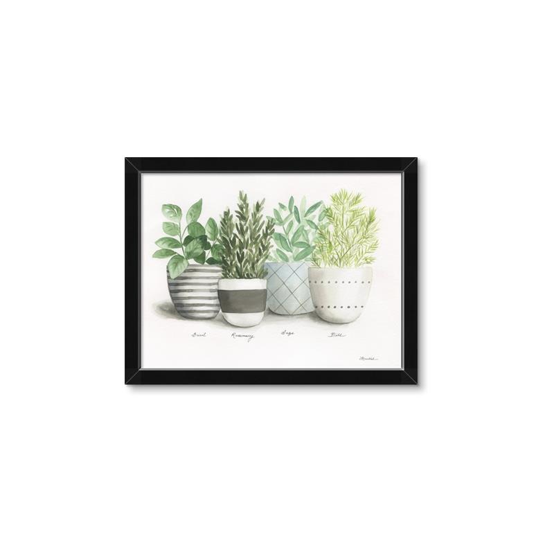 Picture of Pots With Flower _GroupedProduct_Rectangle_Landscape_Framed_Matted_