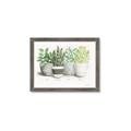 Picture of Pots With Flower _GroupedProduct_Rectangle_Landscape_Framed_Matted_
