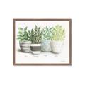 Picture of Pots With Flower _GroupedProduct_Rectangle_Landscape_Framed_Matted_