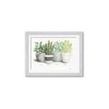Picture of Pots With Flower _GroupedProduct_Rectangle_Landscape_Framed_Matted_