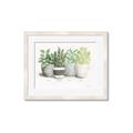 Picture of Pots With Flower _GroupedProduct_Rectangle_Landscape_Framed_Matted_