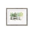 Picture of Pots With Flower _GroupedProduct_Rectangle_Landscape_Framed_Matted_