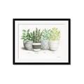 Picture of Pots With Flower _GroupedProduct_Rectangle_Landscape_Framed_Matted_