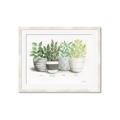 Picture of Pots With Flower _GroupedProduct_Rectangle_Landscape_Framed_Matted_