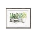 Picture of Pots With Flower _GroupedProduct_Rectangle_Landscape_Framed_Matted_